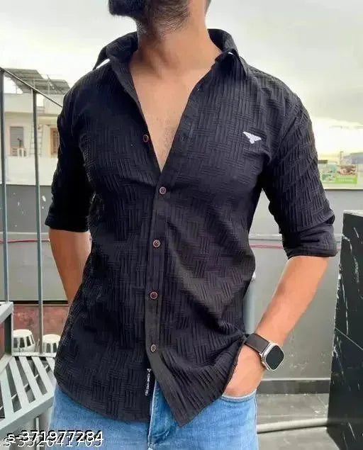 Full Sleeve Casual Shirt - Black