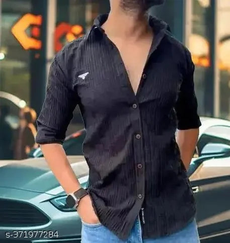 Full Sleeve Casual Shirt - Black